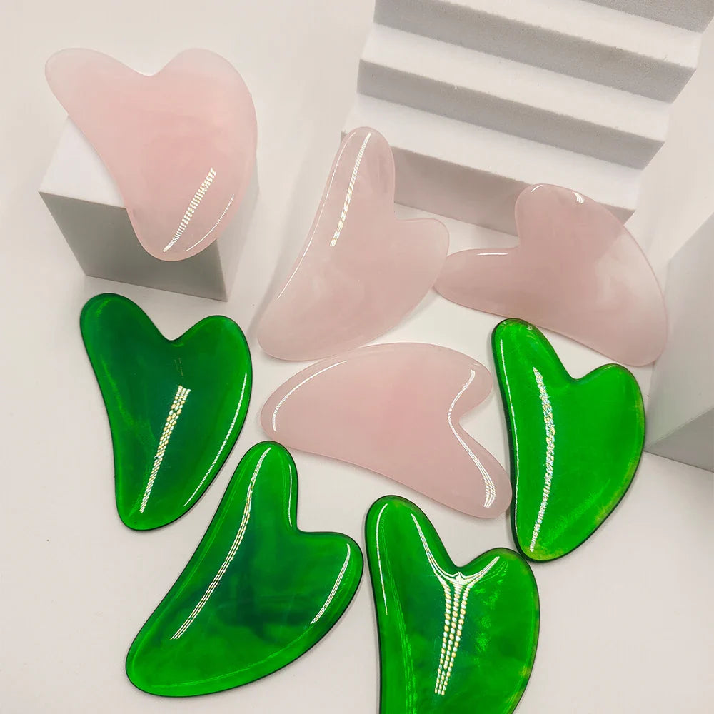 Natural Stone Gua Sha — De-Puff, Sculpt & Boost Circulation in 5 Minutes