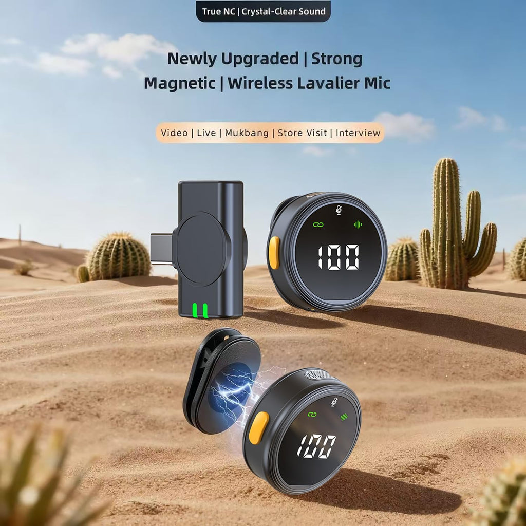 Mini Wireless Microphone for Skincare Creators — Crystal Clear Audio & ASMR-Ready Sound