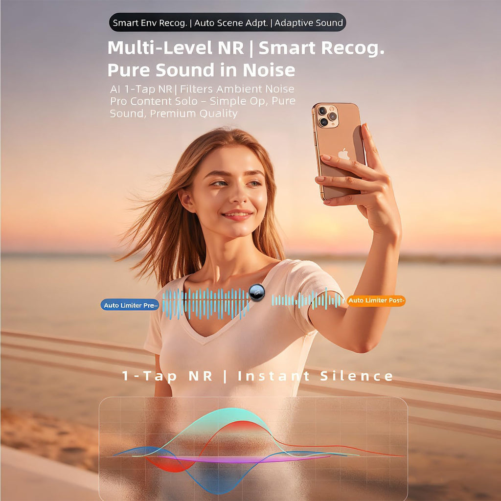 Mini Wireless Microphone for Skincare Creators — Crystal Clear Audio & ASMR-Ready Sound