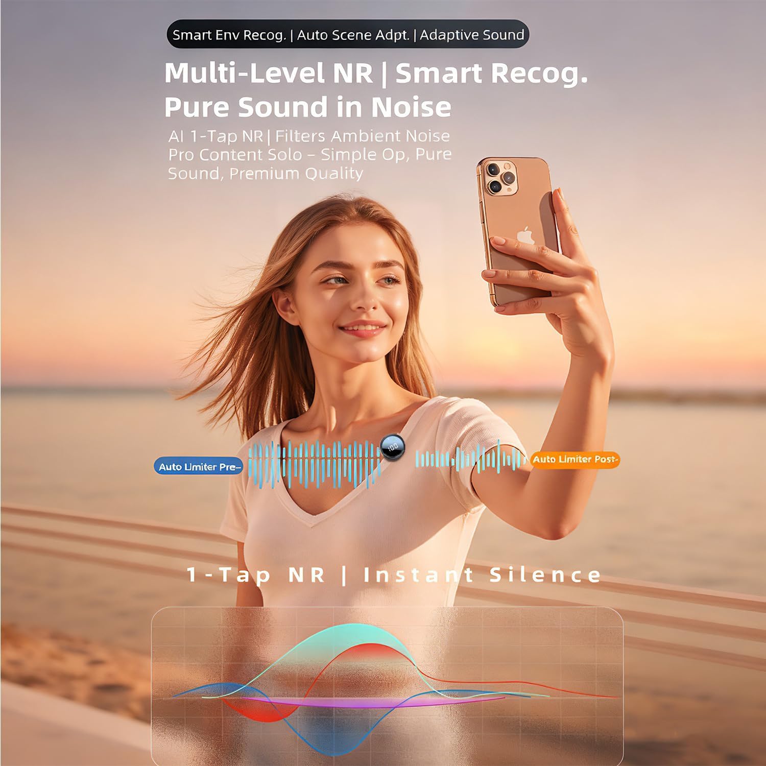 Mini Wireless Microphone for Skincare Creators — Crystal Clear Audio & ASMR-Ready Sound