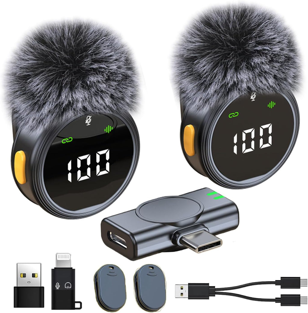 Mini Wireless Microphone for Skincare Creators — Crystal Clear Audio & ASMR-Ready Sound