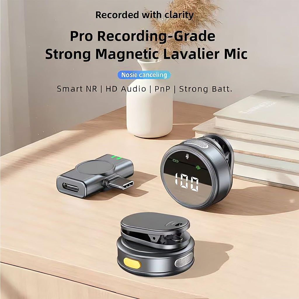 Mini Wireless Microphone for Skincare Creators — Crystal Clear Audio & ASMR-Ready Sound