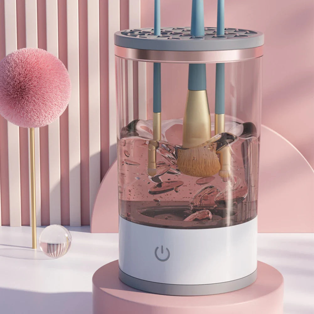 Makeup Brush Cleaner Machine — Deep Clean & Dry in Seconds | Removes Bacteria & Buildup